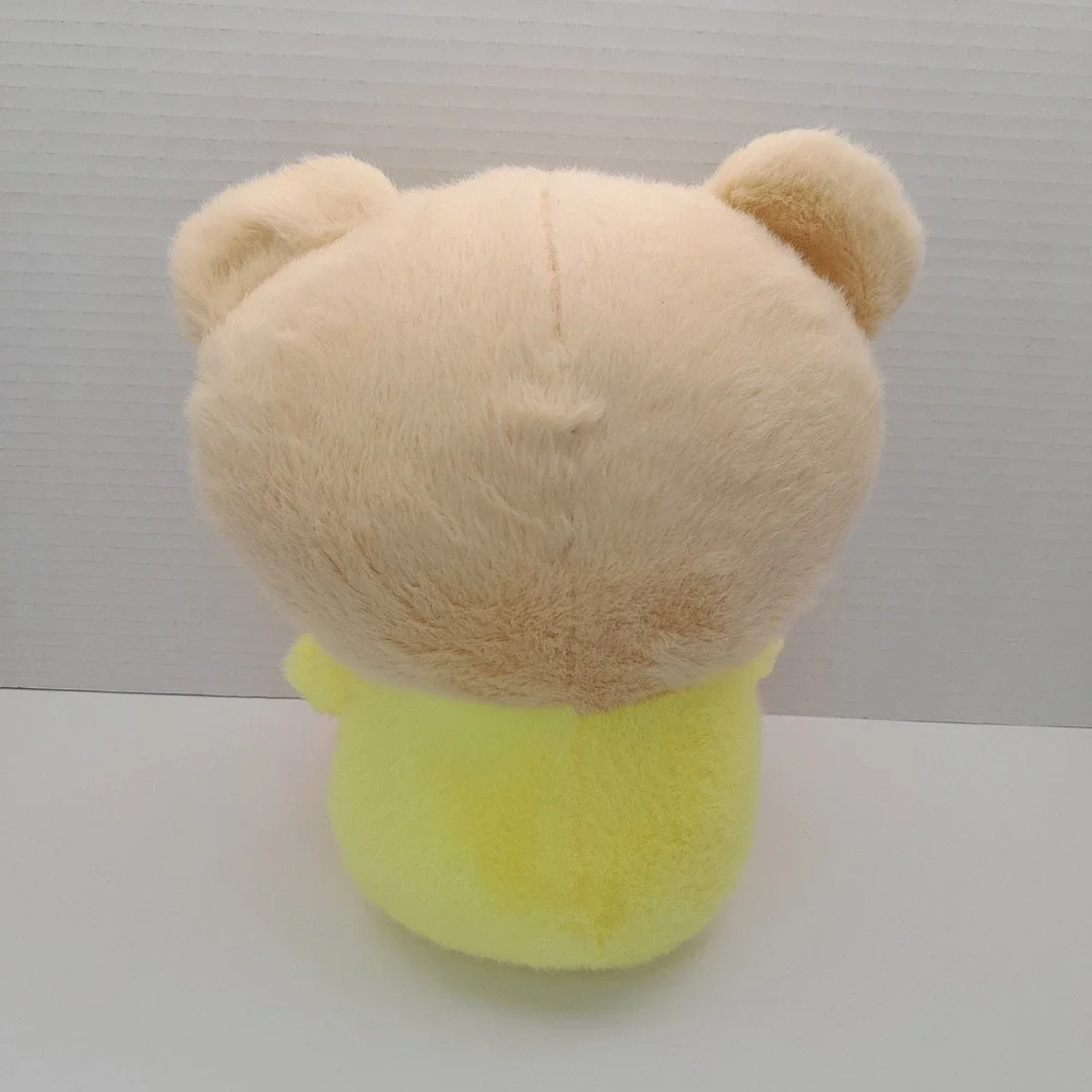 Sushi Kingdom Yellow Chick Plush in Bear Hood Costume Gingham Bow Tie 9 Inch